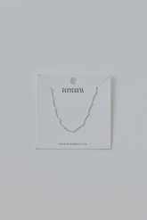 Elegant Minimalist Silver Pearl Choker